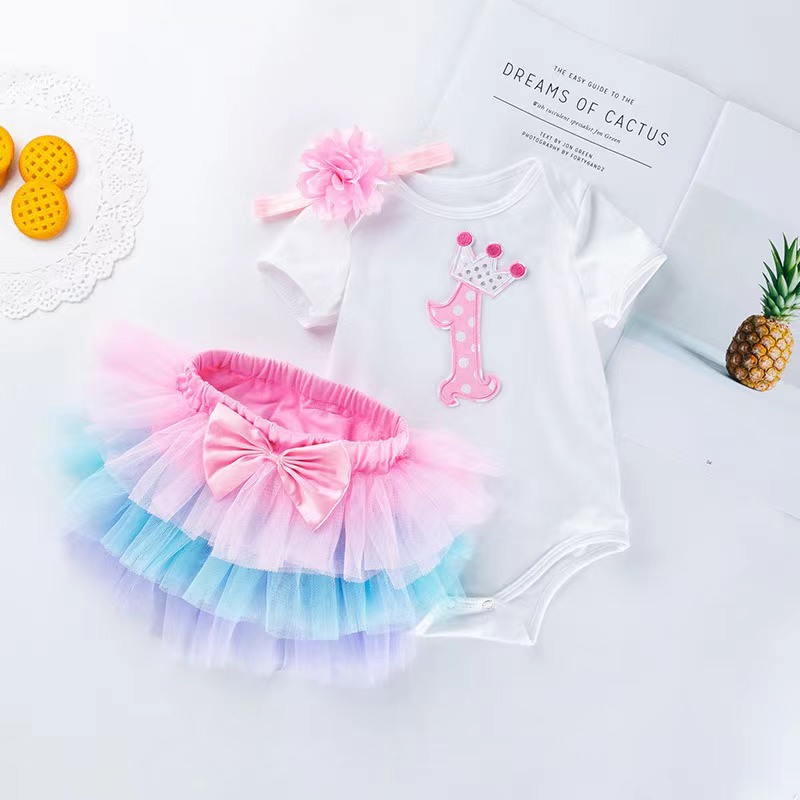 Baby Clothing Online - Tutù Set compleanno bambino Pagliaccetto manica