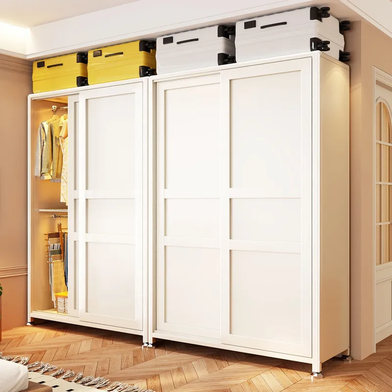 Baby Clothing Storage - Armadio in Acciaio con Ante Scorrevoli