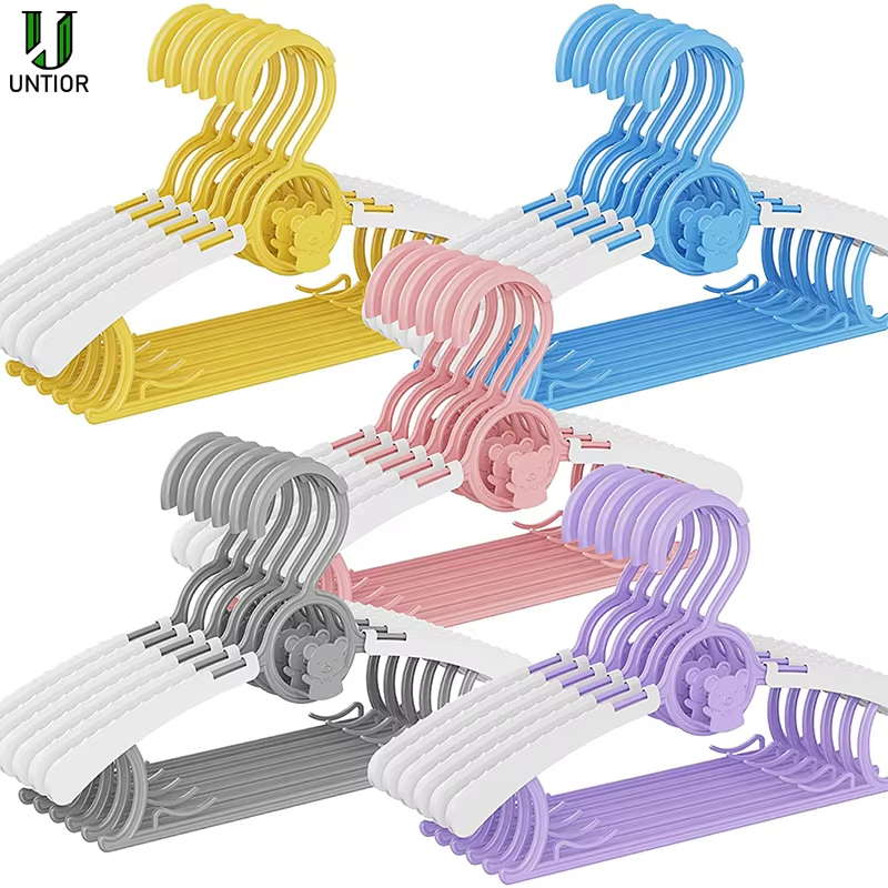 Baby Clothing Storage - 10 pezzi antiscivolo appendiabiti per bambini