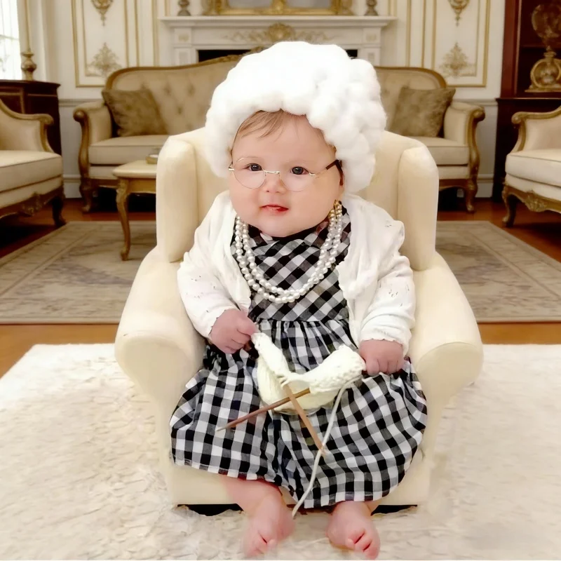 Baby Clothing Essentials - Accessori per Fotografia Neonati, Costume Nonna