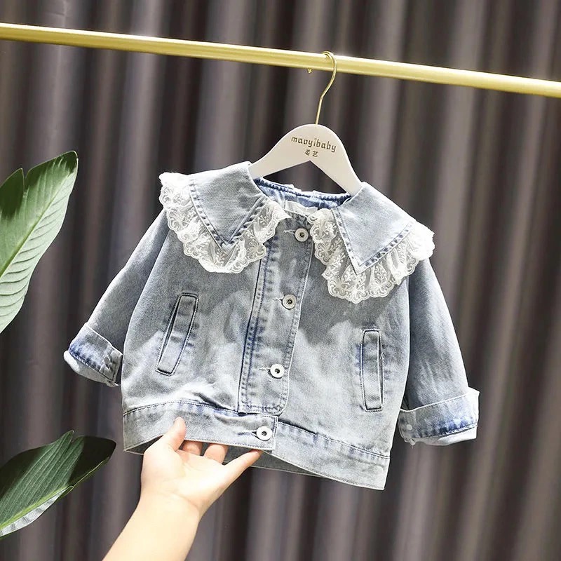 Baby Clothing Designer - 1-10 anni neonate giacca di jeans